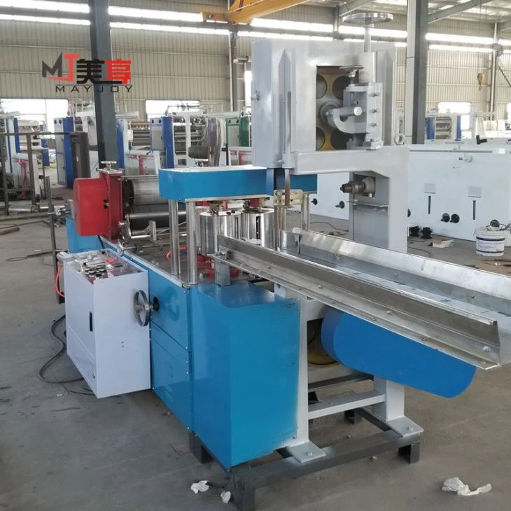 Color Printing Full Automatic Napkin Folding Machine With Embossing