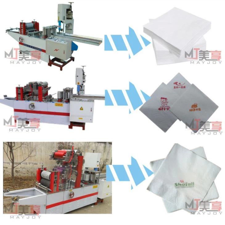 Color Printing Full Automatic Napkin Folding Machine With Embossing